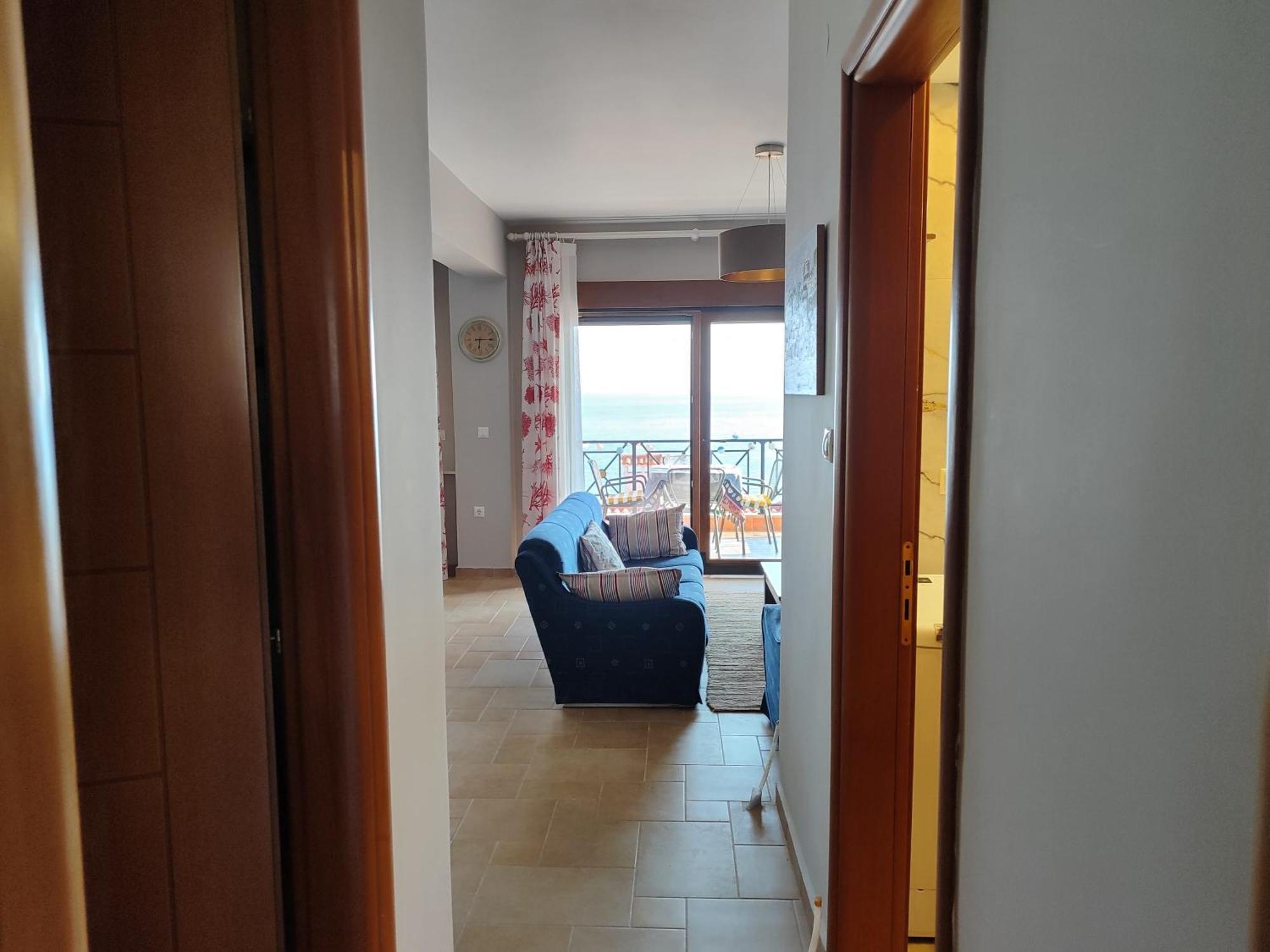 Navy Blue Apartment Nea Skioni Bagian luar foto