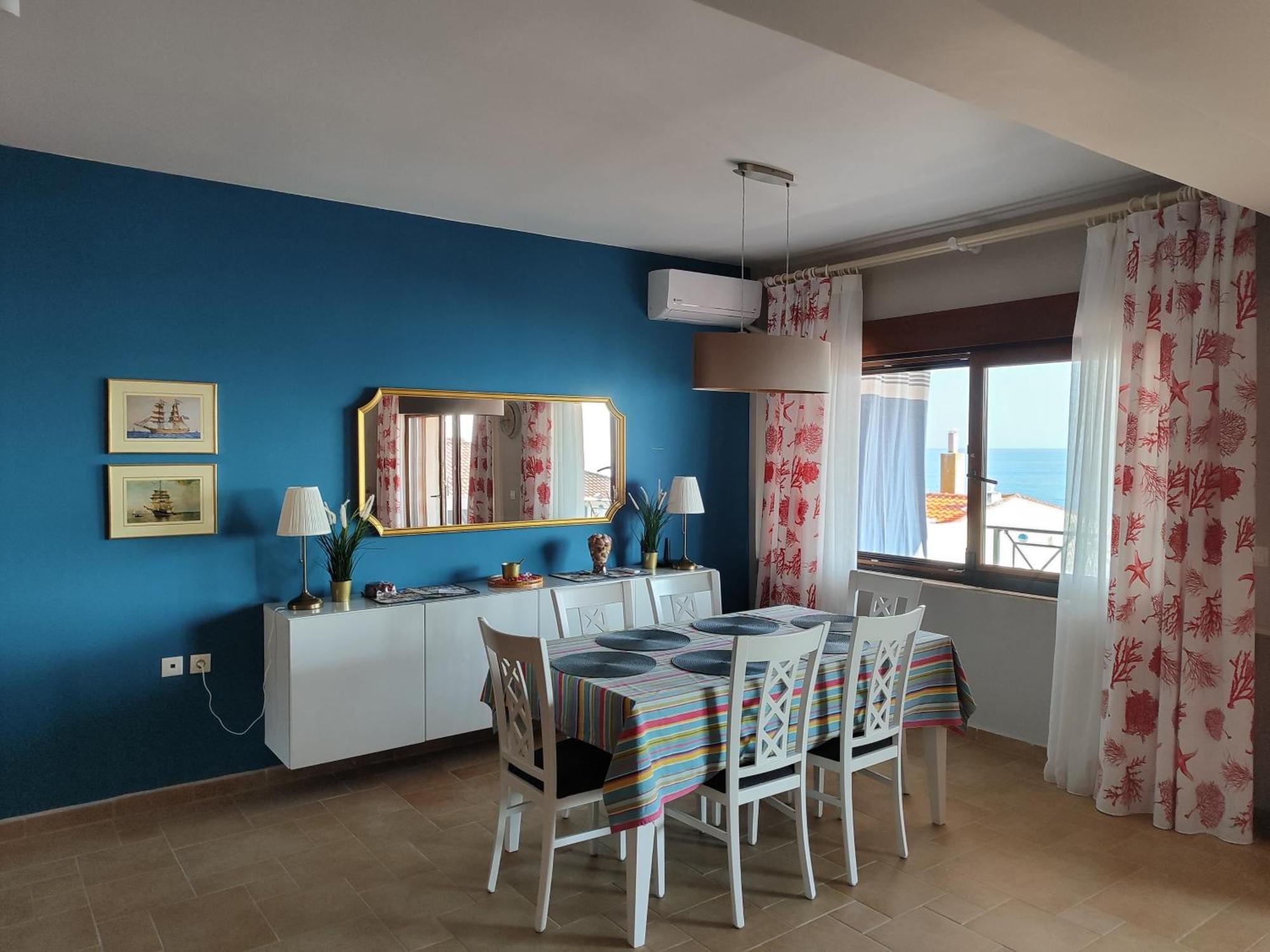 Navy Blue Apartment Nea Skioni Bagian luar foto