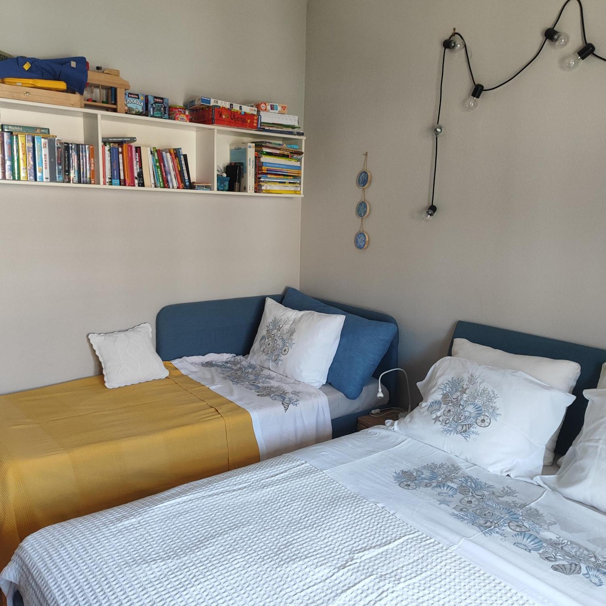 Navy Blue Apartment Nea Skioni Bagian luar foto